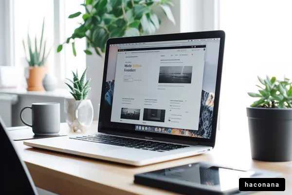 デスクの上の仕事風景