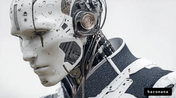 未来的なロボットの肖像