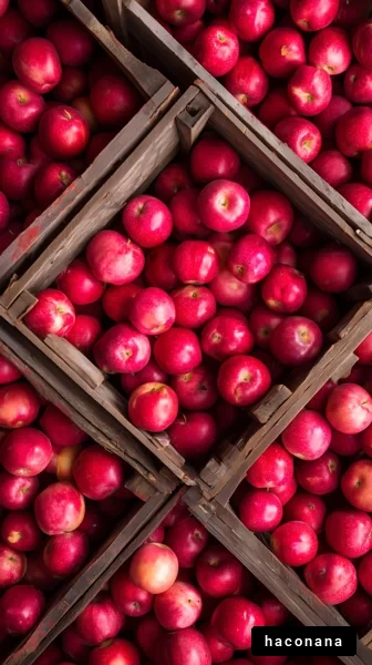 新鮮なリンゴの収穫