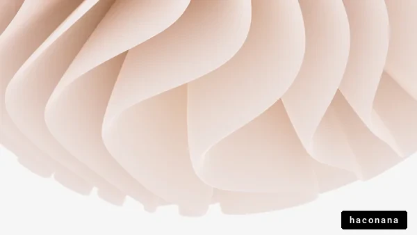 柔らかな曲線のランプ