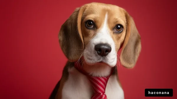 スーツを着た犬のポートレート