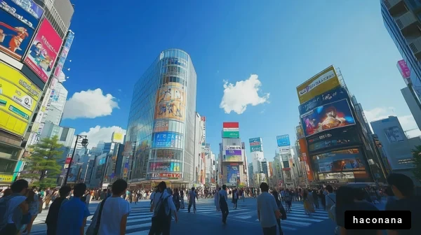 賑わう街の風景