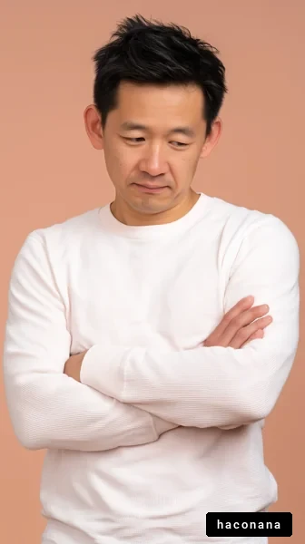 考え込む男性の表情