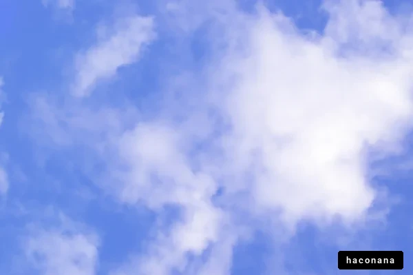 青空と雲の風景