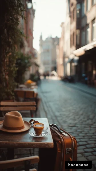 街のカフェでのひととき