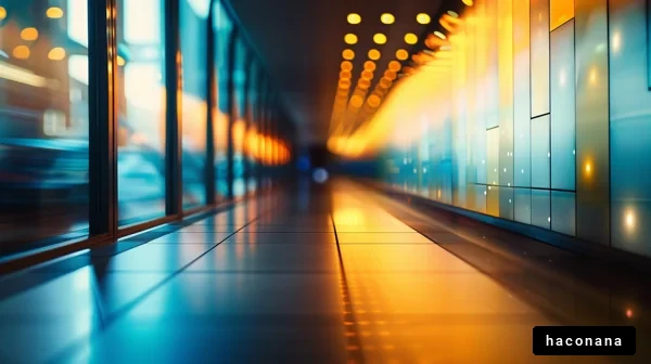 近未来的な廊下の風景