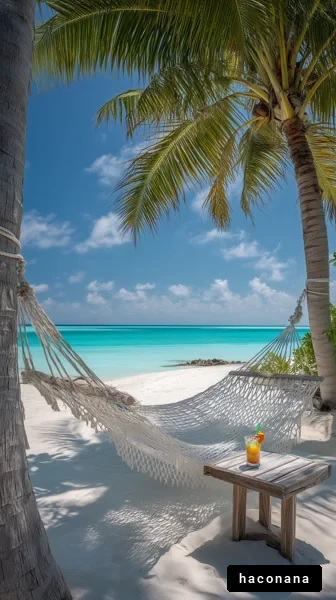 ビーチでのリラックスしたひととき