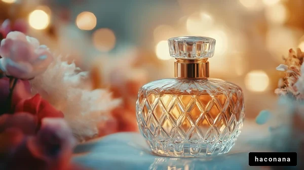 華やかな香水の瓶