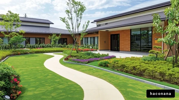 美しい庭園と住宅