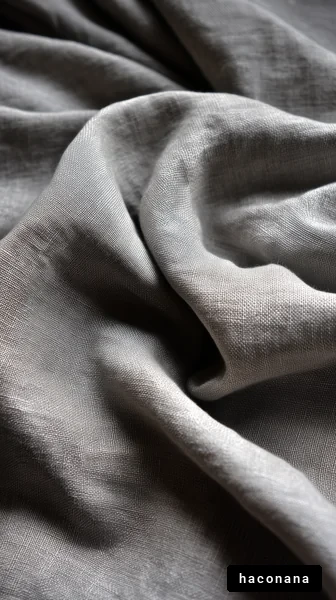 シンプルなグレーの布地