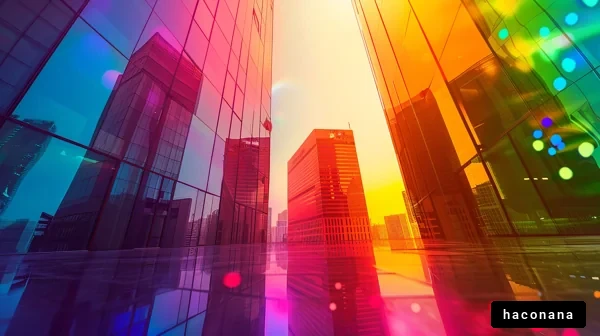 色鮮やかな都市の風景