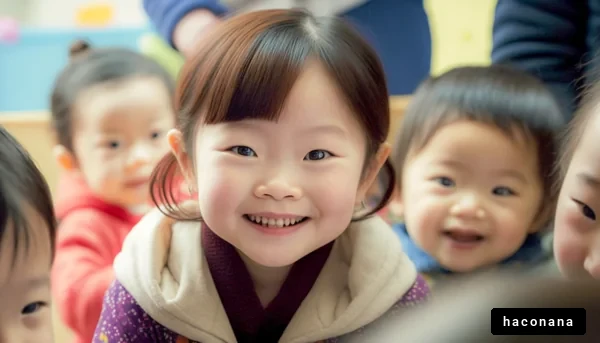 笑顔の子供たちの写真