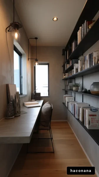 シンプルな書斎の風景