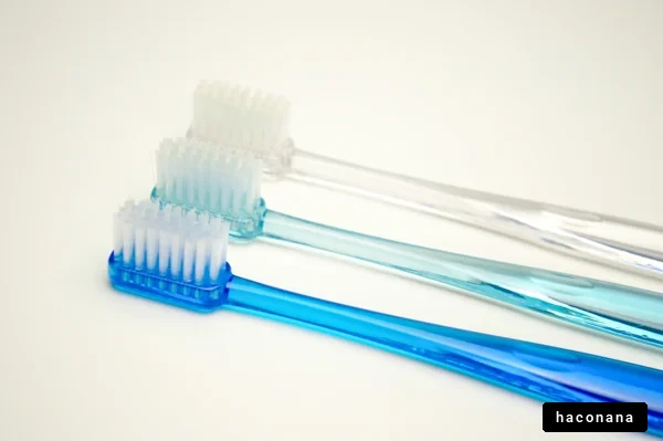 カラフルな歯ブラシのセット