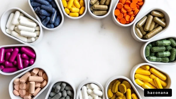 多彩なサプリメントの輪