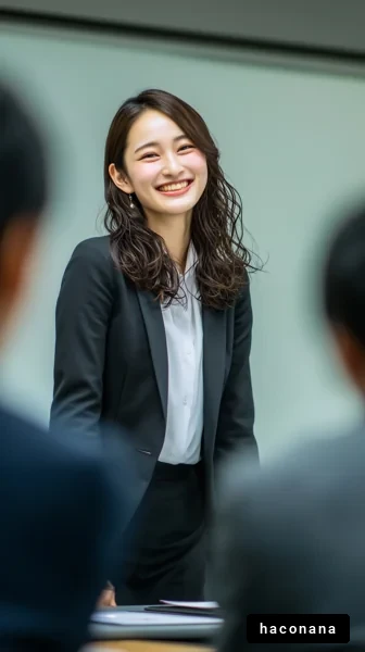 ビジネスシーンでの笑顔