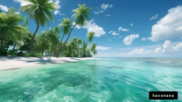 美しい南国のビーチ風景