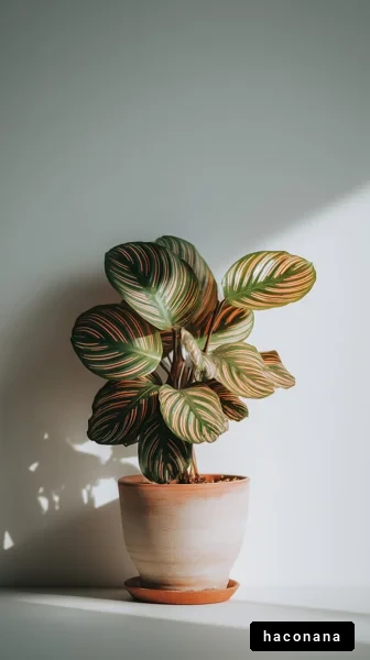 美しい観葉植物と影