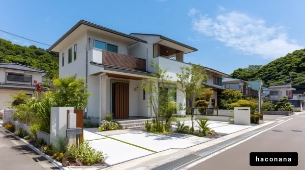 現代的な家の外観