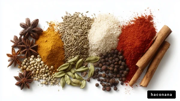 色とりどりのスパイス