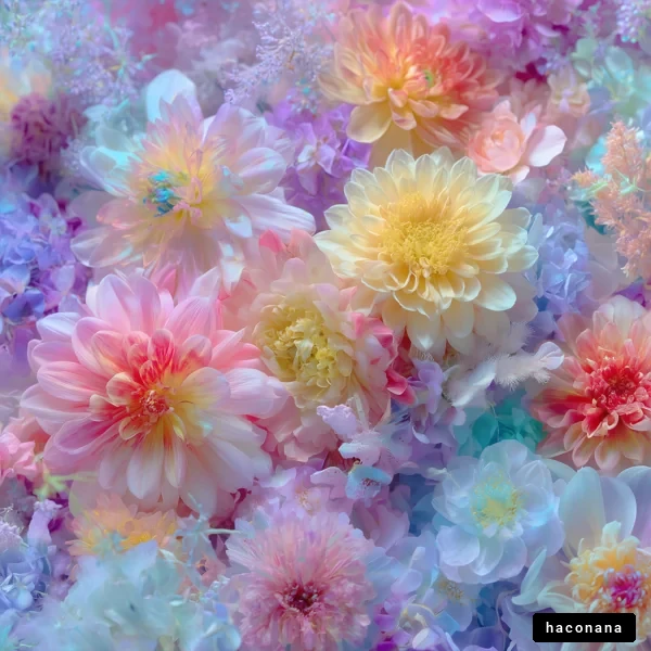 色とりどりの花々