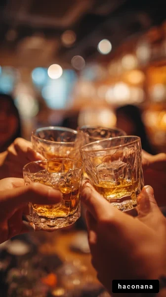 楽しい乾杯の瞬間