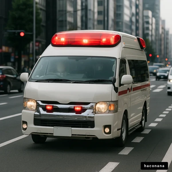 救急車が街を走る