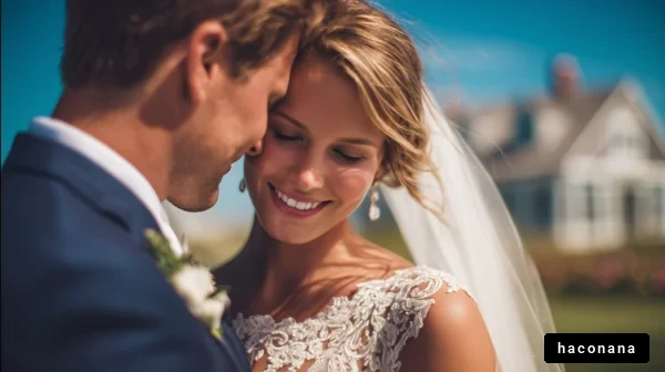 美しい結婚式の瞬間