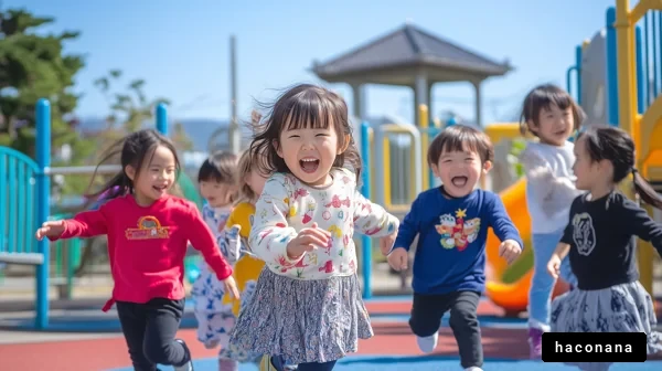 公園で遊ぶ子供たち