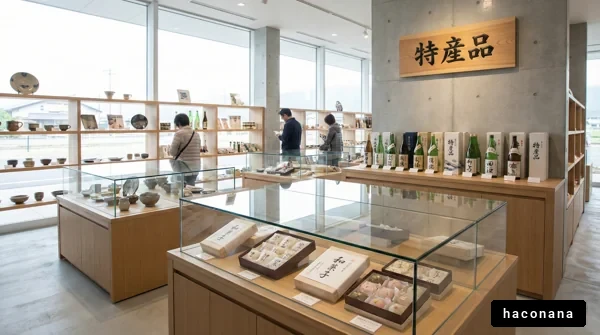 特産品を扱う店舗内