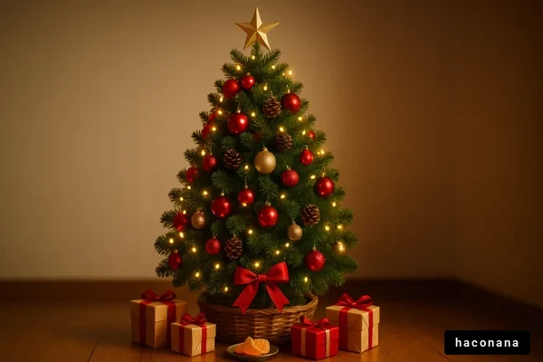 クリスマスツリーとプレゼント