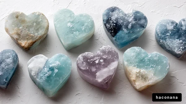 ハート型クリスタルの美しさ