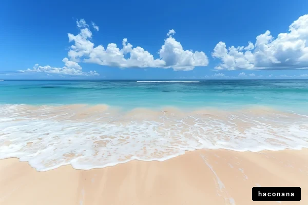 美しいビーチと青い空