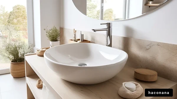 モダンな洗面所の風景