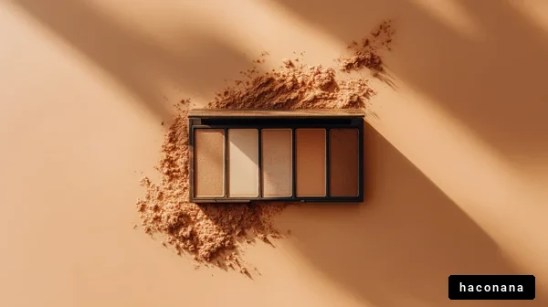 メイクアップパレットと粉