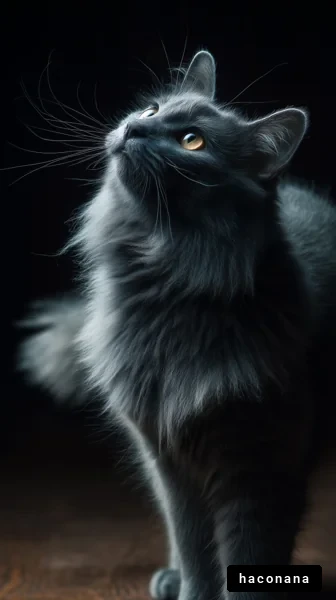 美しいグレーの猫