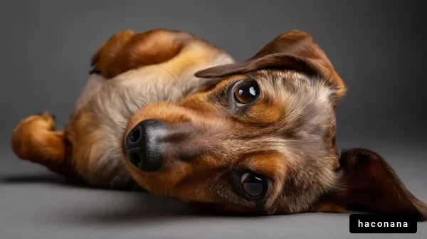 可愛い犬のポーズ
