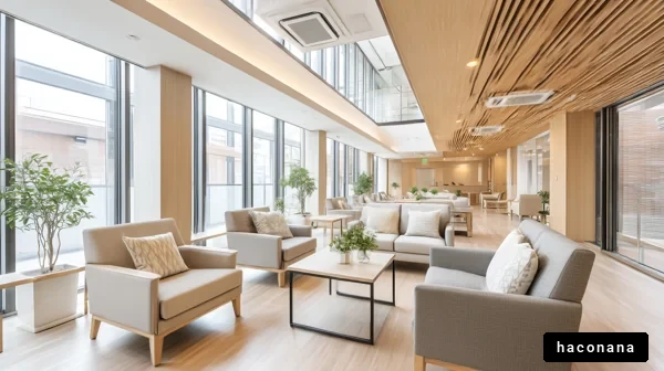 モダンなリビングスペース