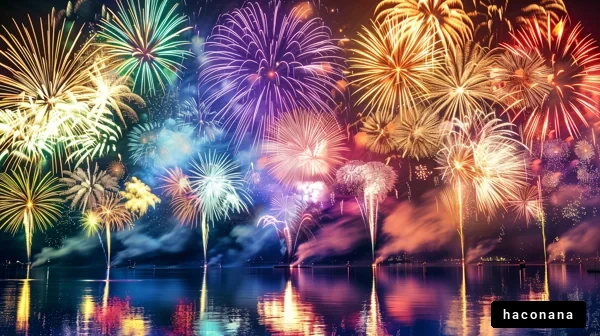 夜空に広がる花火