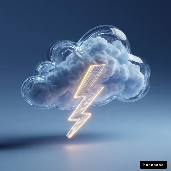 雷雨の幻想的な雲