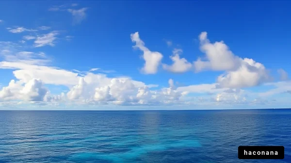 青い海と空の風景