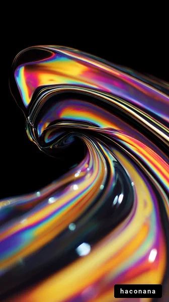 カラーの渦巻き模様