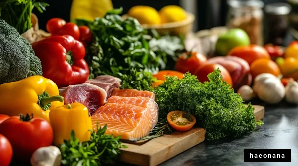 新鮮な食材の並べ方