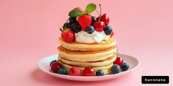 ふわふわパンケーキの盛り合わせ