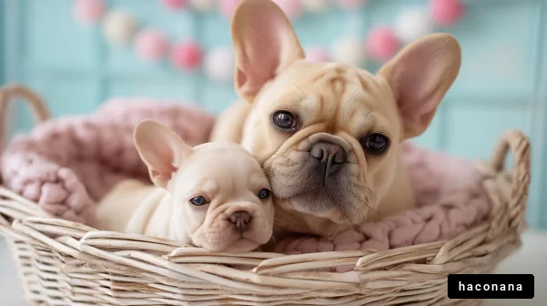フレンチブルドッグの親子