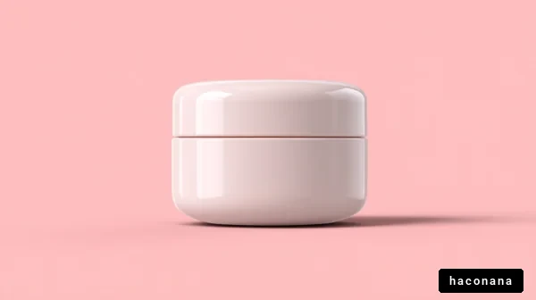 シンプルで可愛いクリーム容器