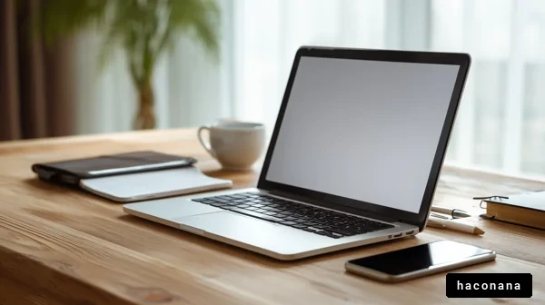 シンプルなデスク環境