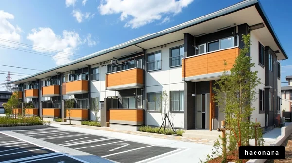 近代的なアパートメントの外観