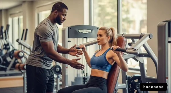 ジムでのトレーニング風景