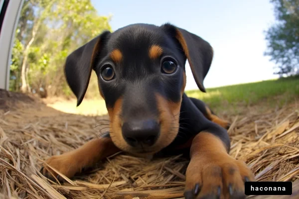 かわいい子犬の表情